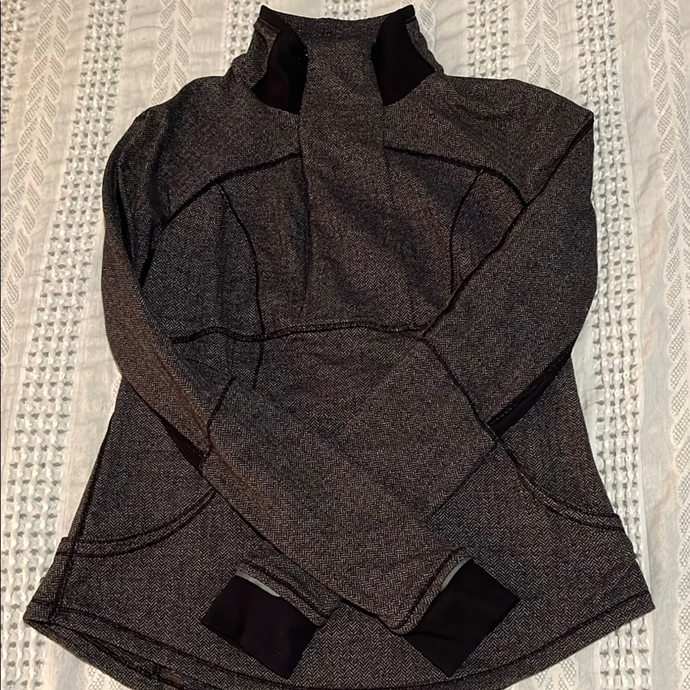 lululemon athletica Gray Crew Neck Sweater